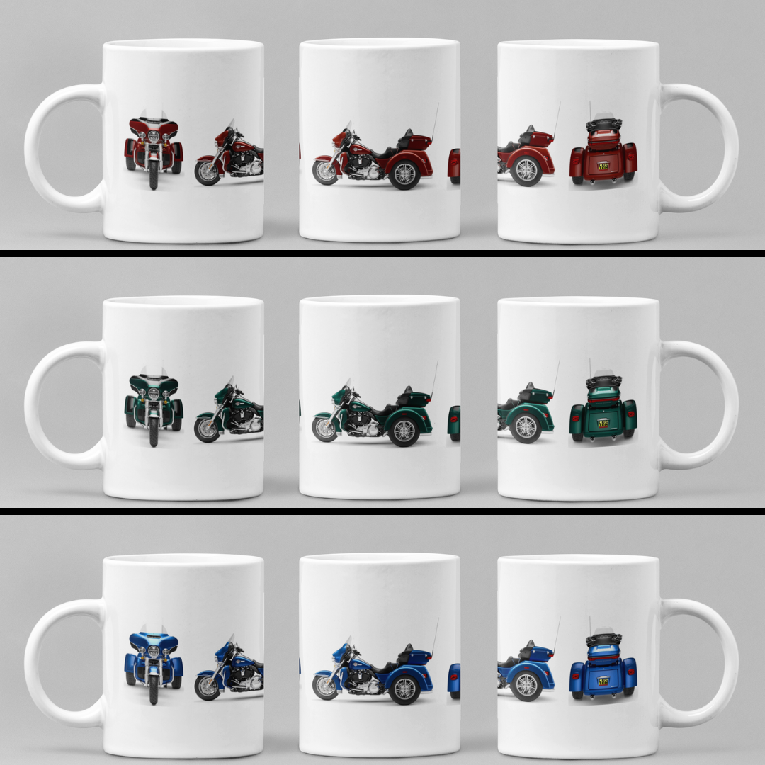 Personalised Harley Davidson Motorcycle Tri Glide Ultra 2024 Mug Colour Choice