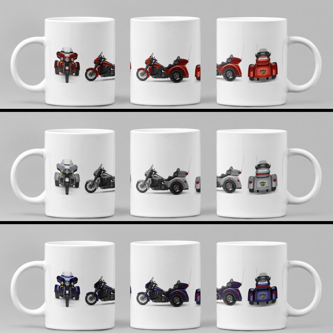 Personalised Harley Davidson Motorcycle Tri Glide Ultra 2025 Mug Colour Choice