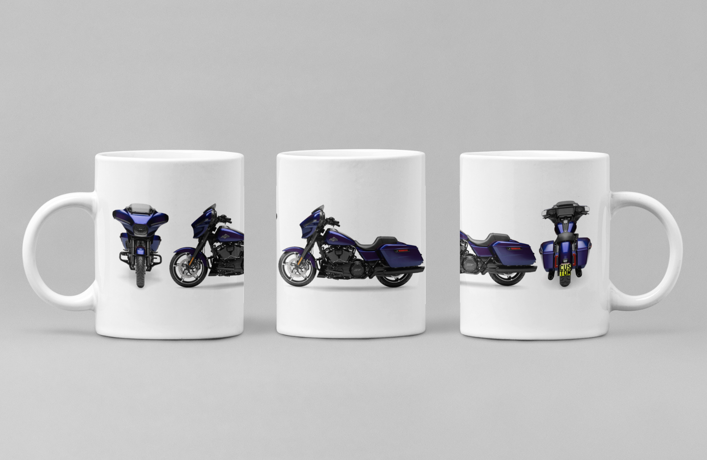 Personalised Harley Davidson Motorcycle Street Glide 2025 Mug Colour Choice