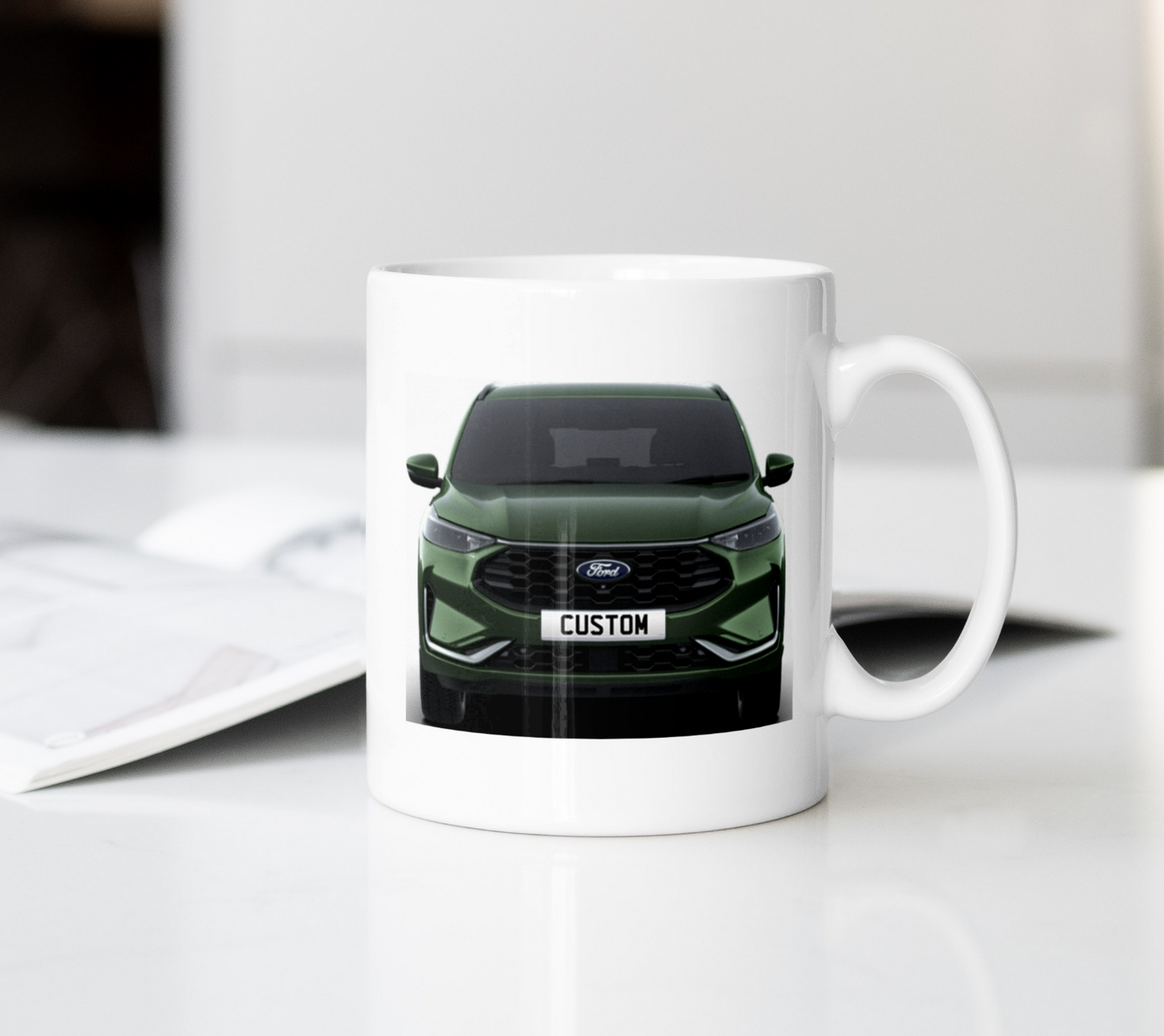 Personalised Ford Kuga ST-Line Coffee Mug Gift - Choose Colour - FAST POST