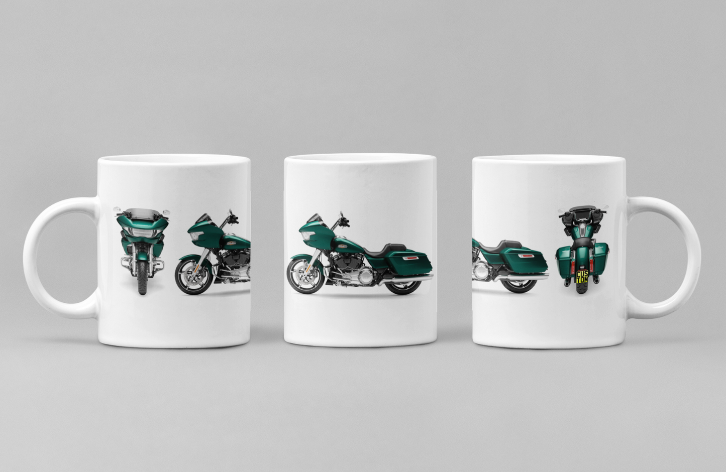 Personalised Harley Davidson Motorcycle Road Glide 2024 Coffee Mug Colour Choice