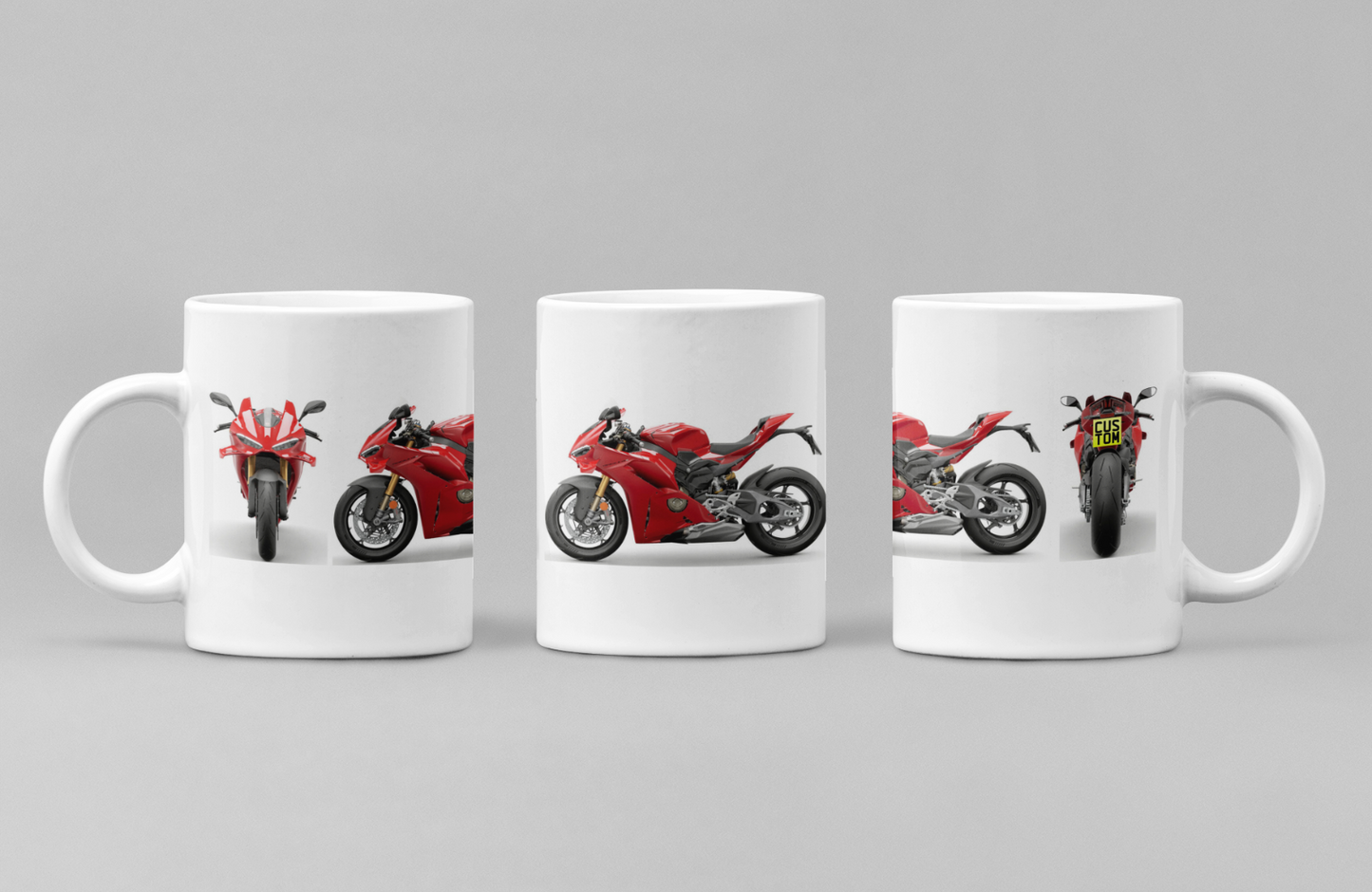 Personalised Ducati Panigale Motorcycle Coffee Mug - Choose Model FAST POST