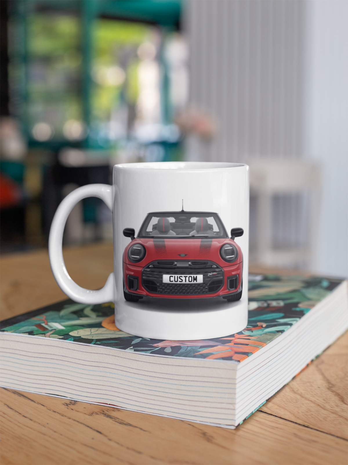 Personalised Mini Cooper Convertible S Sport Coffee Mug Gift - Choose Colour