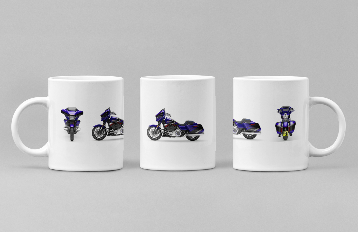 Personalised Harley Davidson CVO Street Glide 2025 Motorcycle Mug Colour Choice