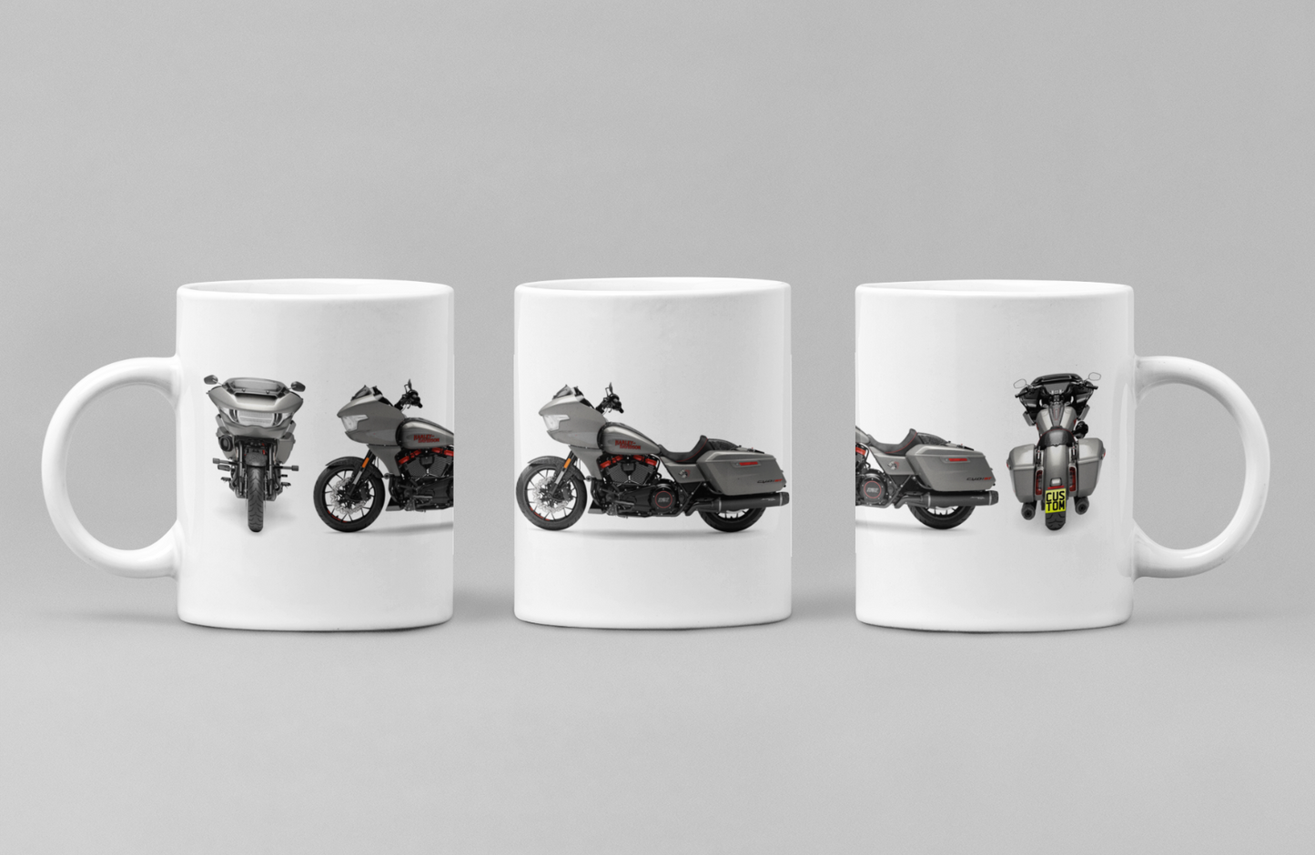Personalised Harley Davidson CVO Road Glide ST 2025 Motorcycle Mug Colour Choice