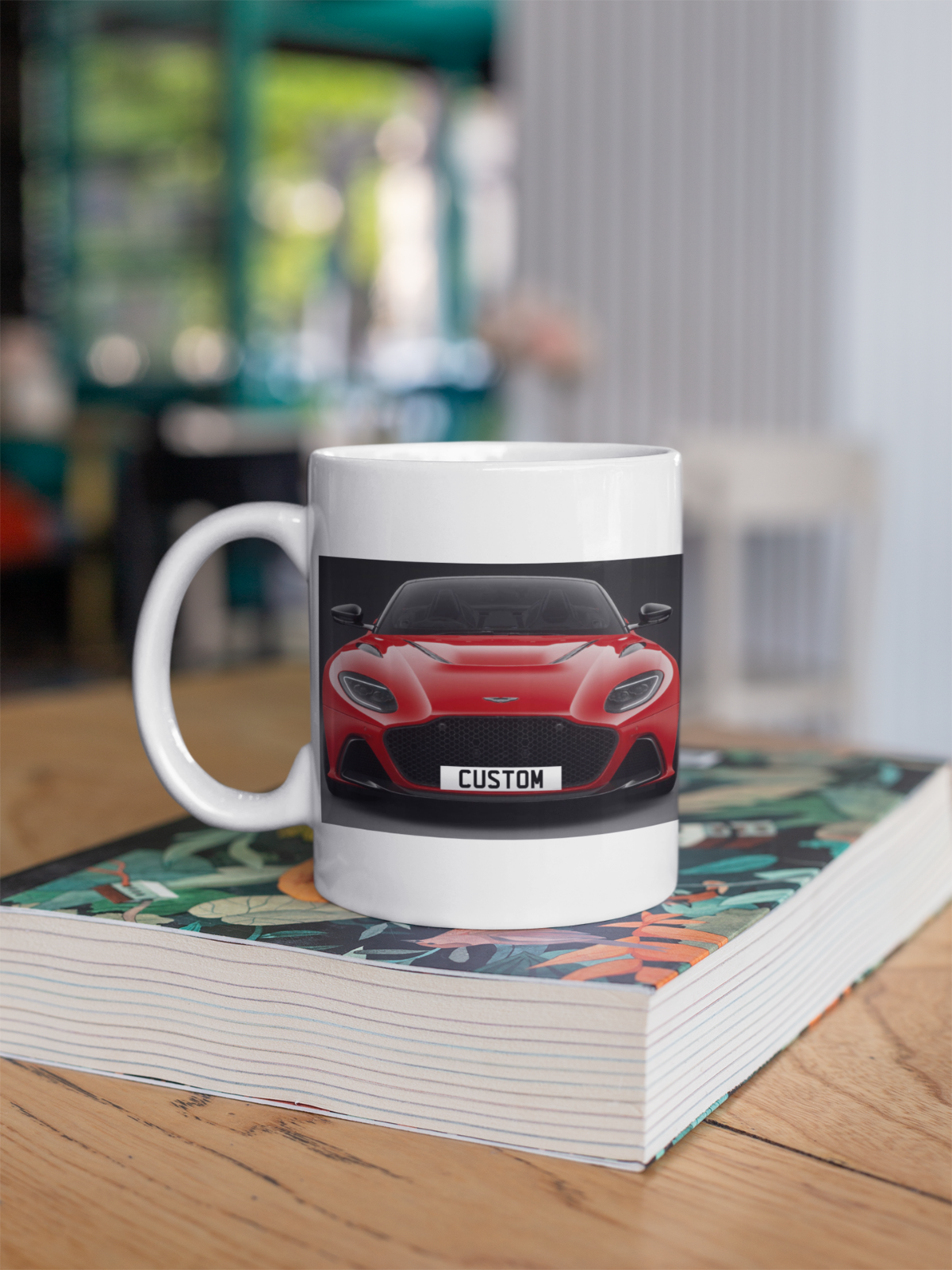 Personalised Aston Martin DBS 770 Ultimate Volante Coffee Mug Gift Choose Colour