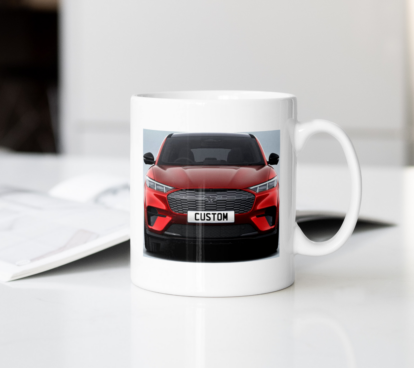 Personalised Ford Mustang Mach-E GT Coffee Mug Gift - Choose Colour - FAST POST