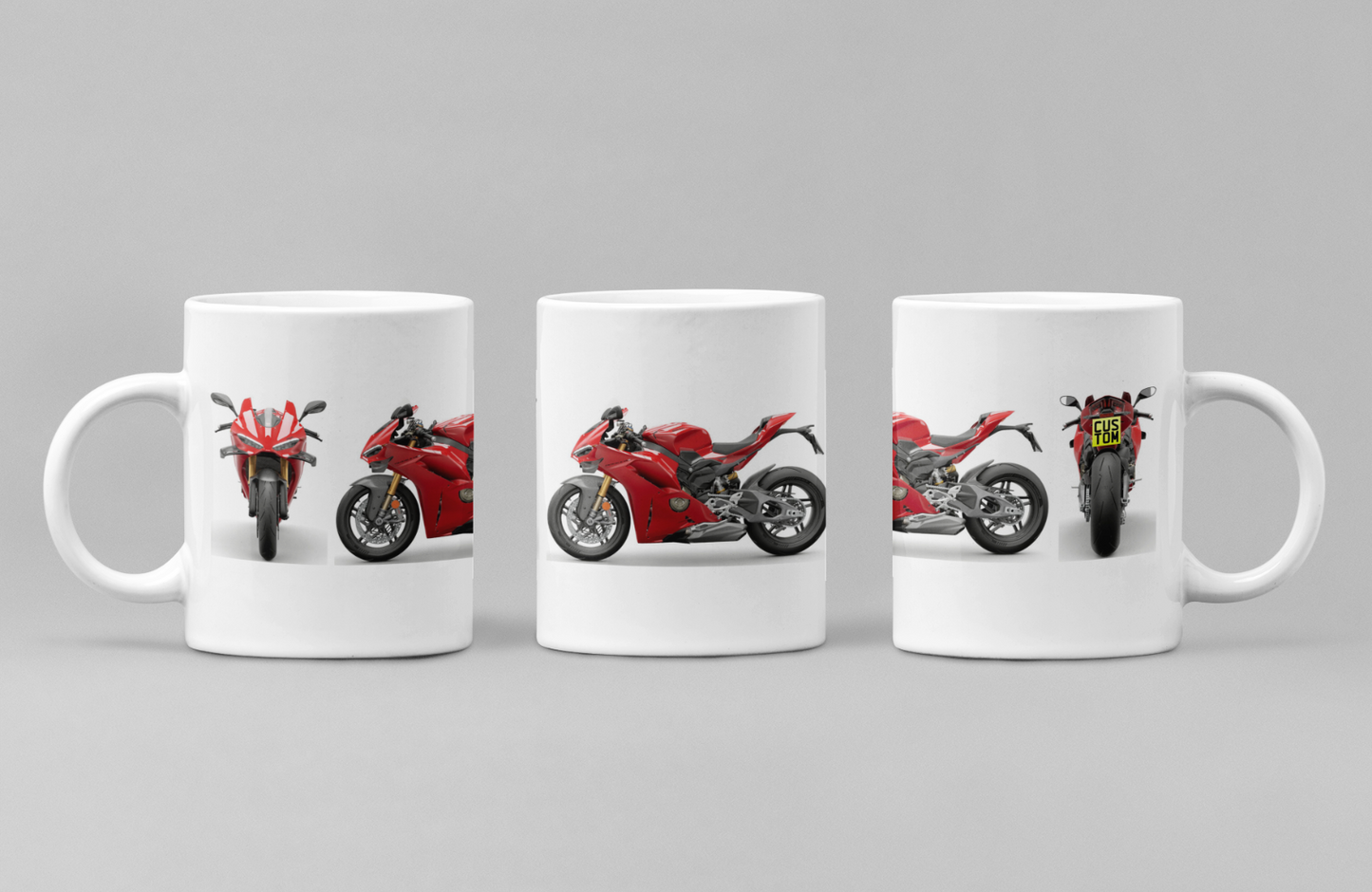 Personalised Ducati Panigale Motorcycle Coffee Mug - Choose Model FAST POST