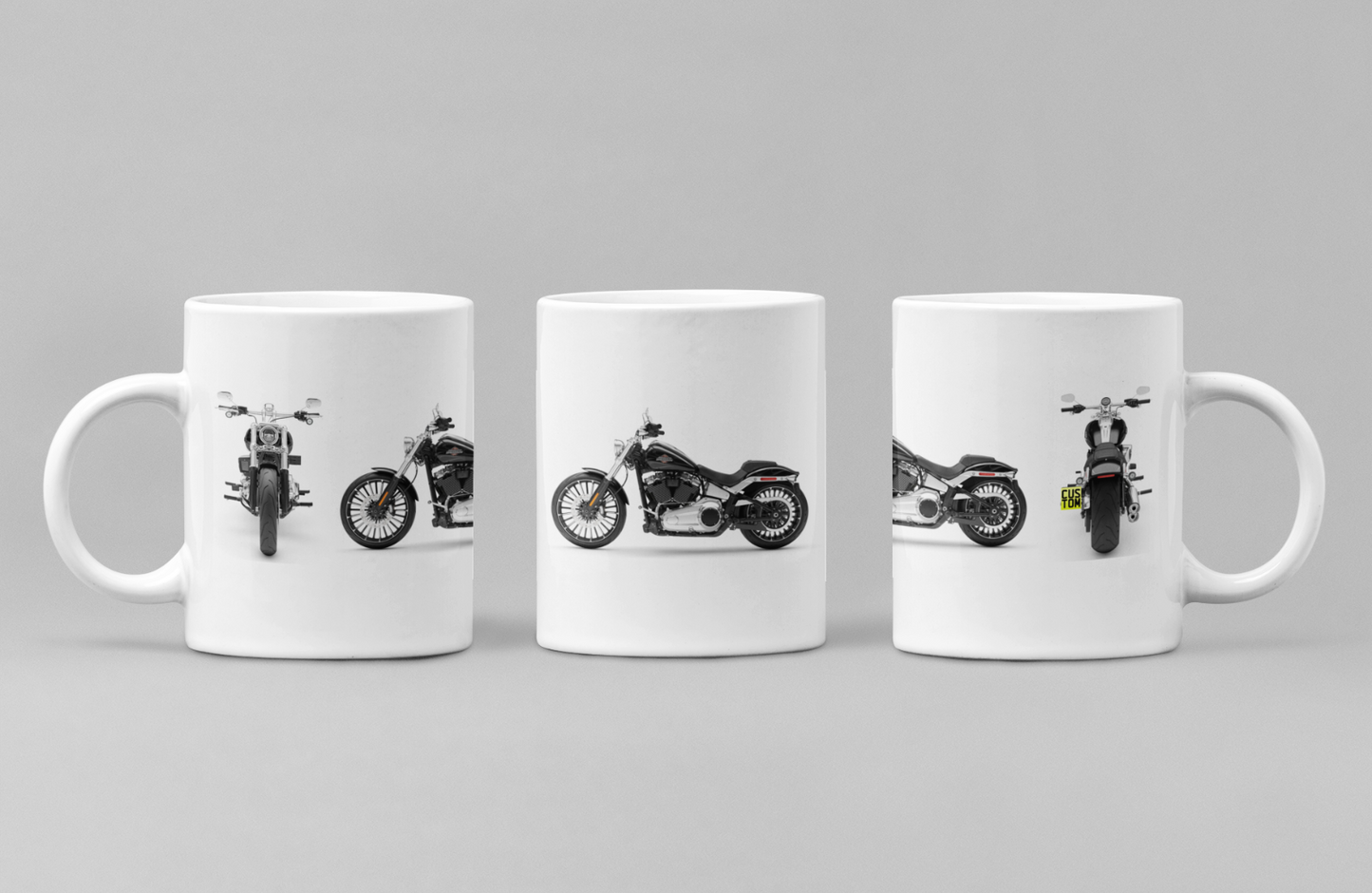 Personalised Harley Davidson Breakout 2025 Motorcycle Coffee Mug - Colour Choice