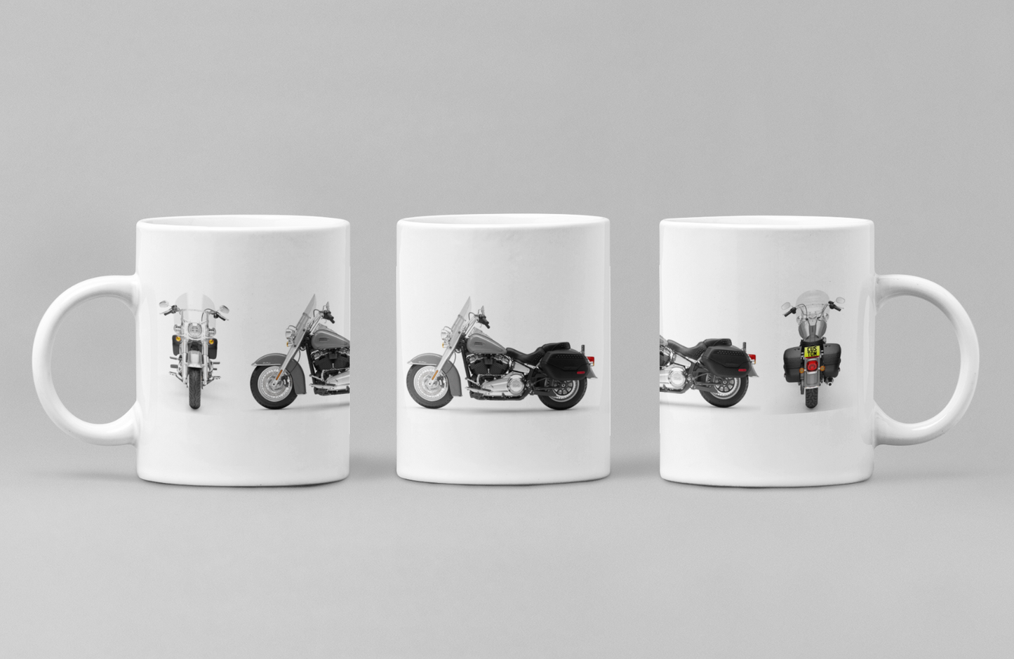 Personalised Harley Davidson Heritage Classic 2024 Motorcycle Mug Colour Choice