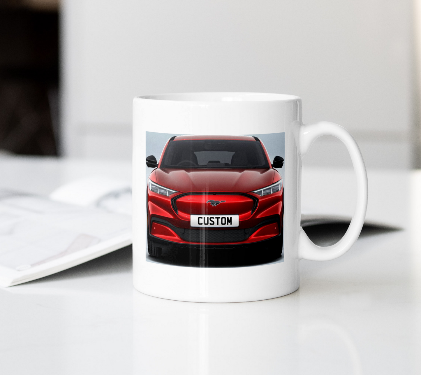 Personalised Ford Mustang Mach-E Premium Mug Gift - Choose Colour - FAST POST