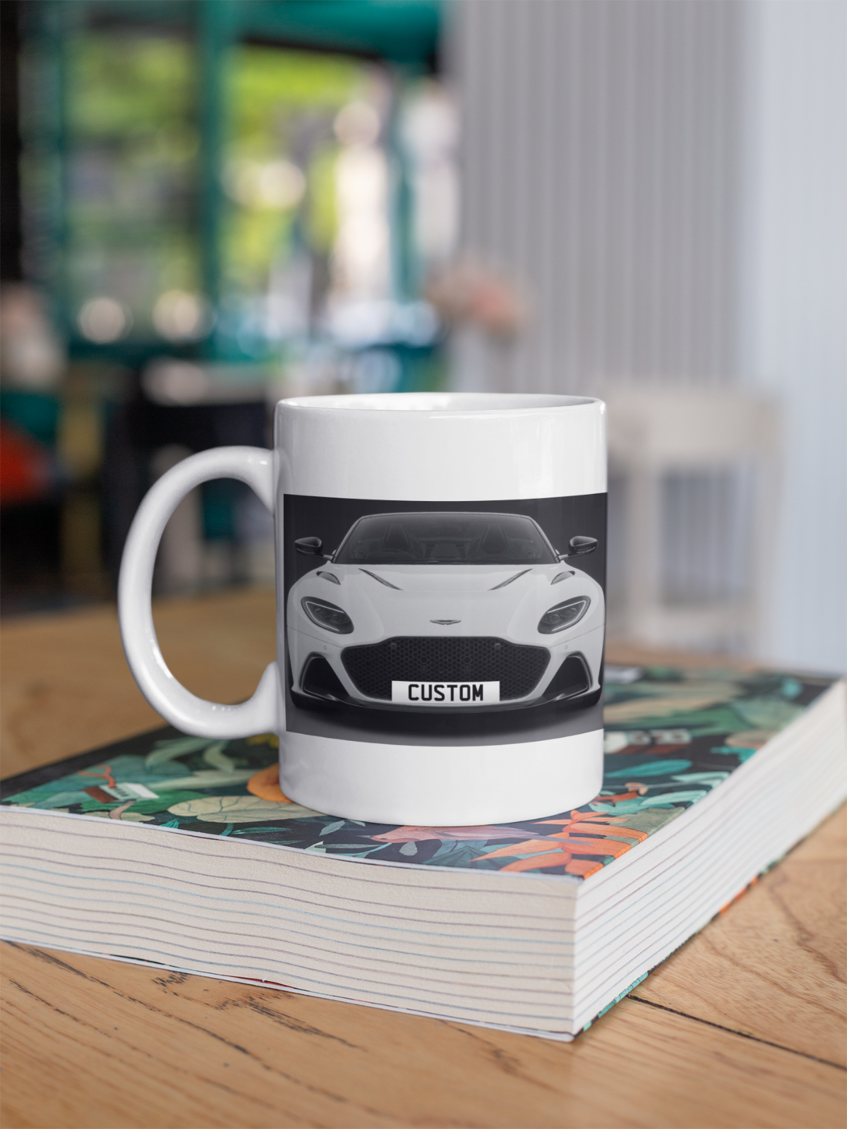 Personalised Aston Martin DBS 770 Ultimate Volante Coffee Mug Gift Choose Colour