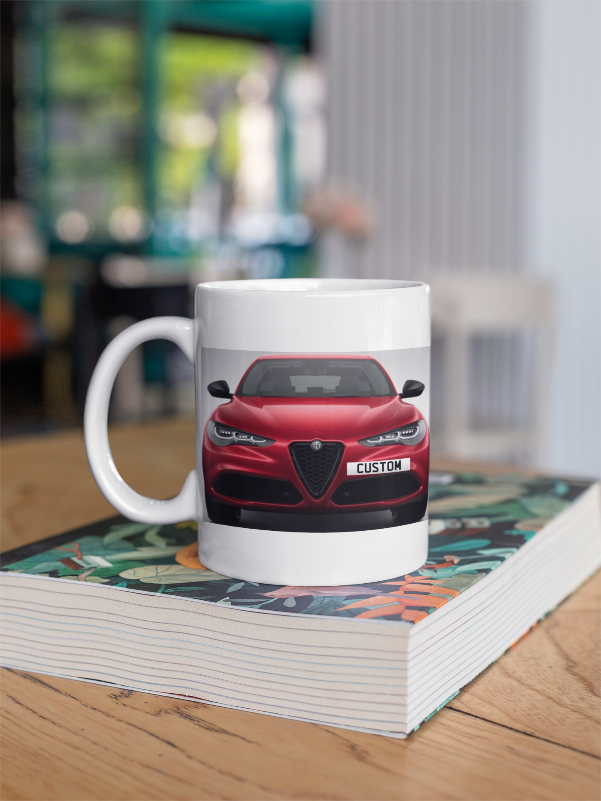 Personalised Alfa Romeo Stelvio Intensa Coffee Mug Choose Colour - FAST POST