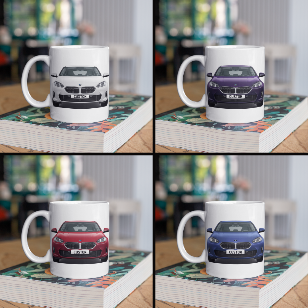 Personalised BMW 1 Series Sport Coffee Mug Gift - Choose Colour - FAST POST