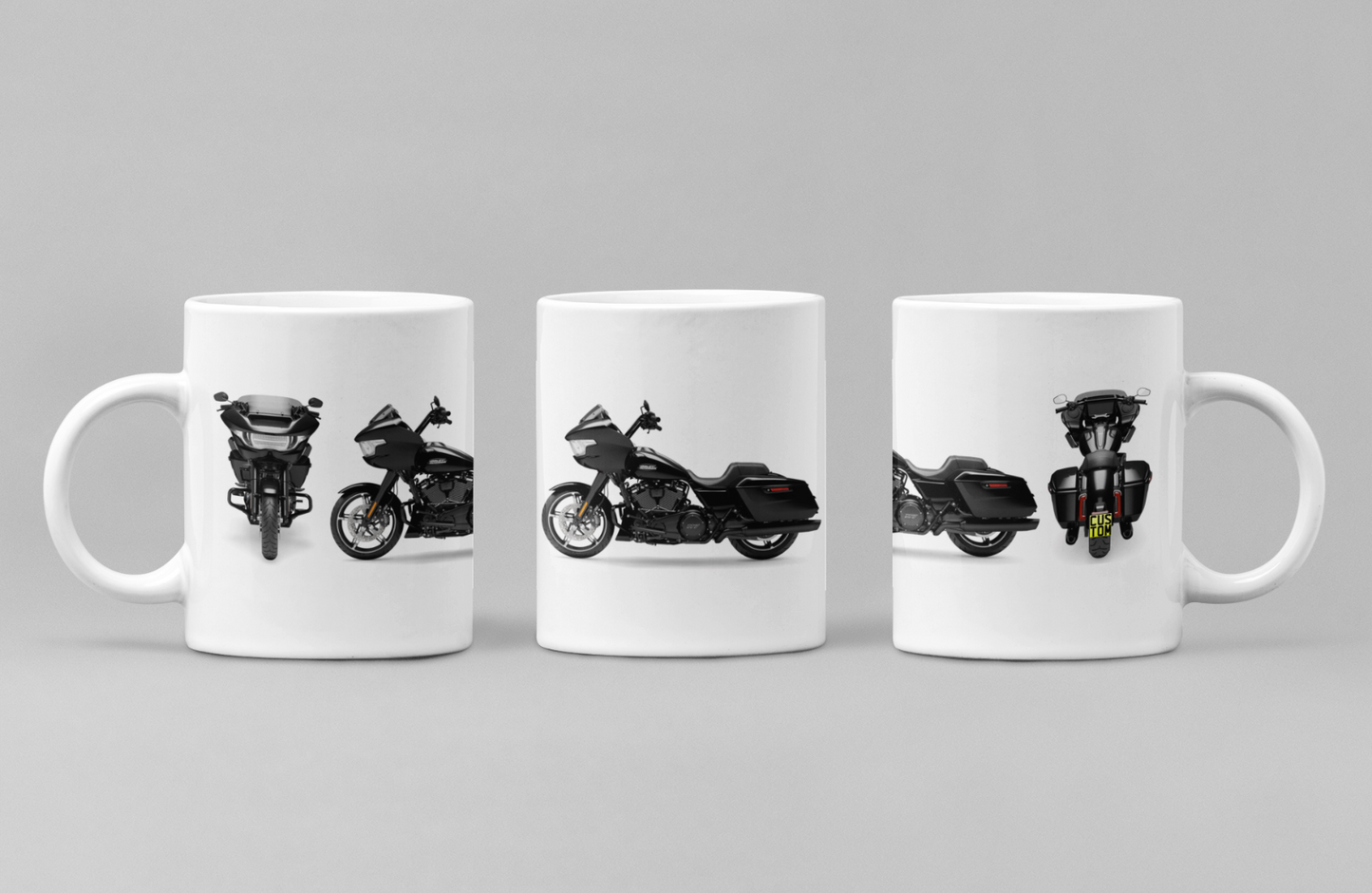 Personalised Harley Davidson Motorcycle Road Glide 2025 Coffee Mug Colour Choice