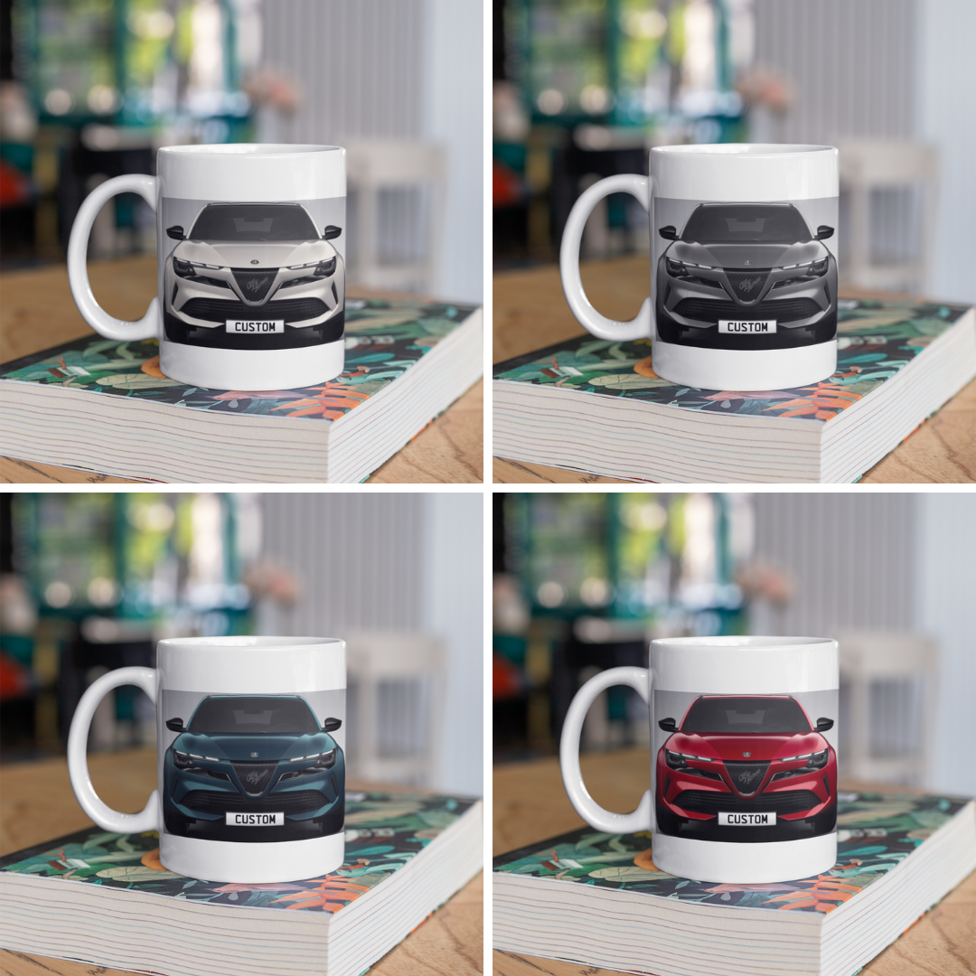Personalised Alfa Romeo Junior Elettrica Coffee Mug Choose Colour - FAST POST