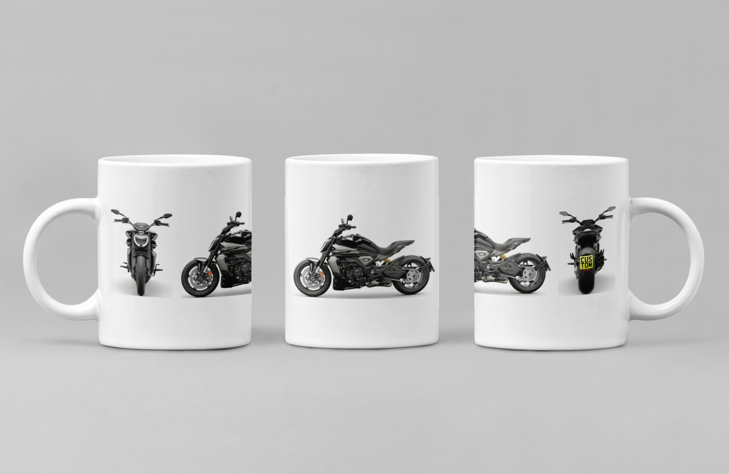 Personalised Ducati XDiavel Motorcycle Coffee Mug -Choose Colour - FAST POST