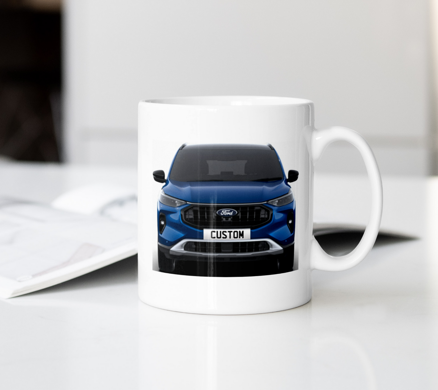 Personalised Ford Kuga Active Coffee Mug Gift - Choose Colour - FAST POST