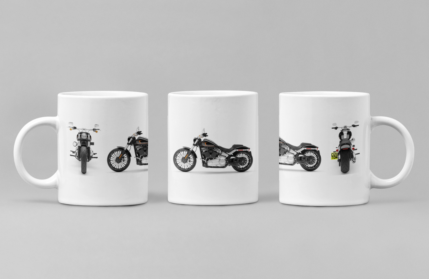 Personalised Harley Davidson Breakout 2024 Motorcycle Coffee Mug - Colour Choice