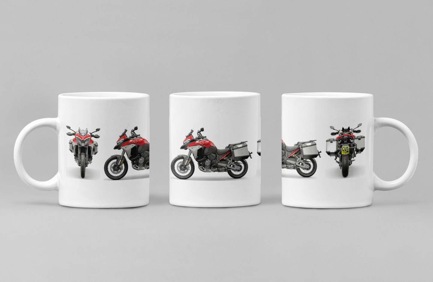 Personalised Ducati Multistrada Motorcycle Coffee Mug - Choose Model & Colour