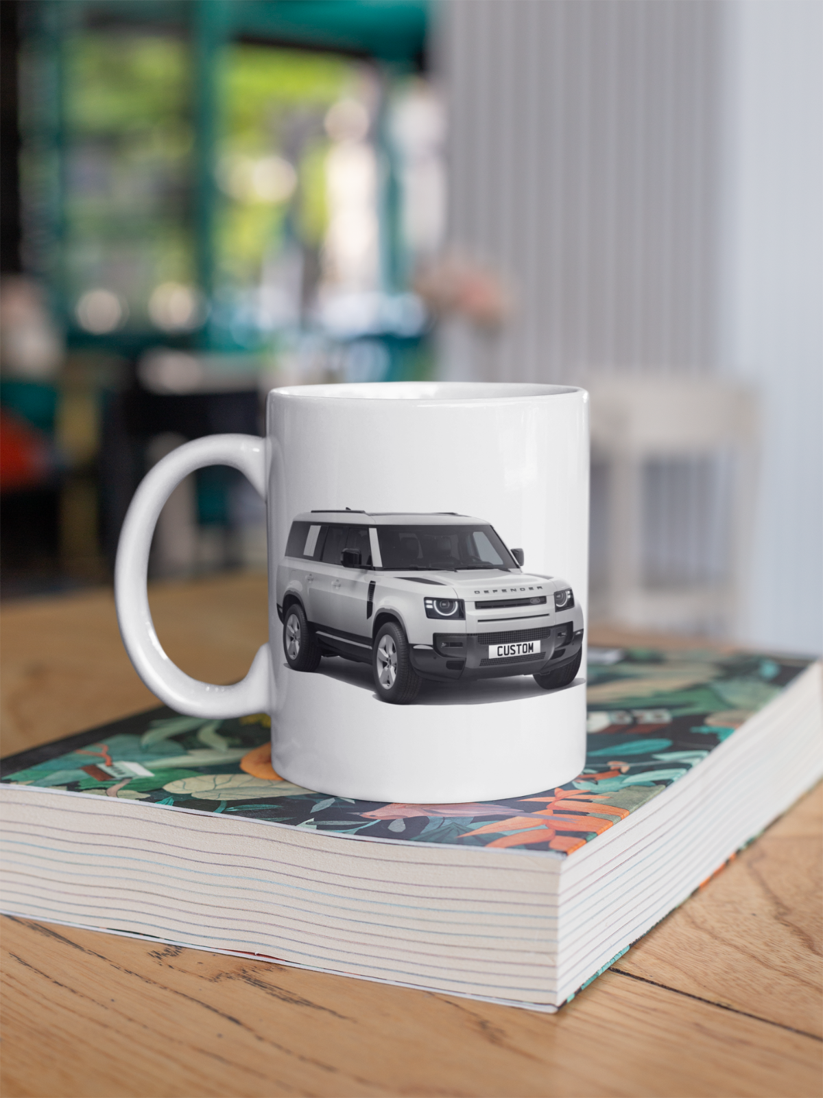 Personalised Land Rover Defender 130 Coffee Mug Gift Colour Choice FAST POST