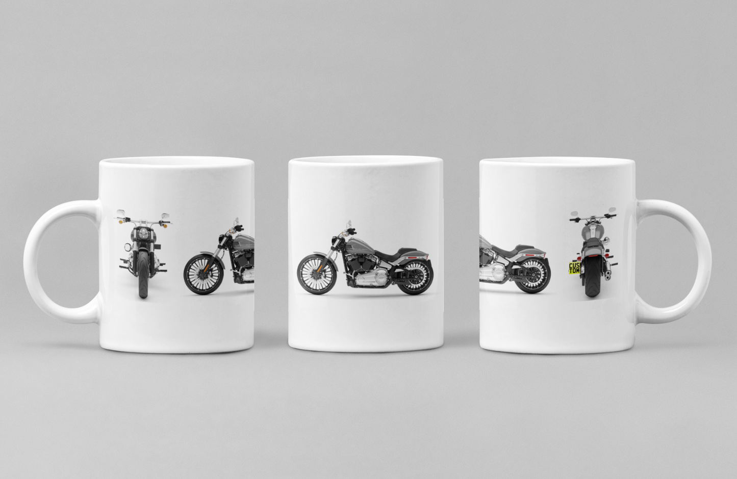 Personalised Harley Davidson Breakout 2024 Motorcycle Coffee Mug - Colour Choice