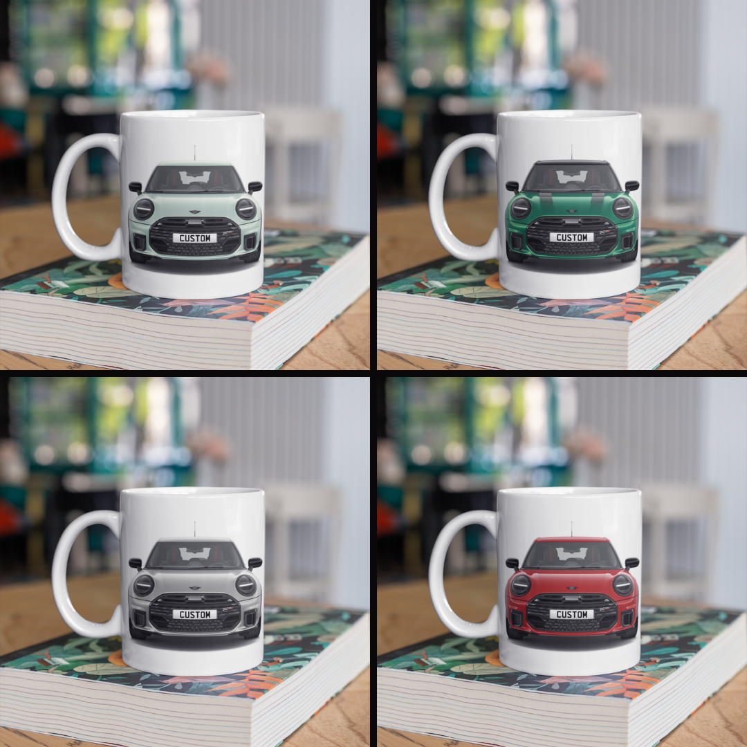 Personalised Mini Cooper C 5 Door Sport Coffee Mug Gift - Choose Colour