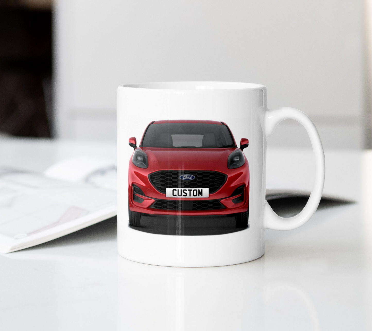 Personalised Ford Puma ST-Line Coffee Mug Gift - Choose Colour - FAST POST