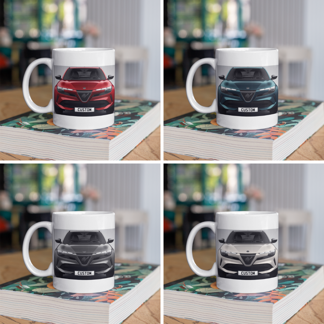 Personalised Alfa Romeo Junior Ibrida Coffee Mug Choose Colour - FAST POST