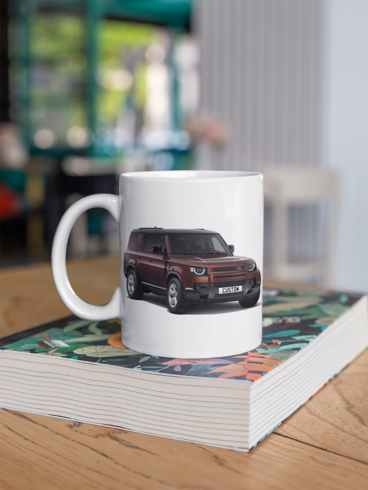 Personalised Land Rover Defender 130 Coffee Mug Gift Colour Choice FAST POST