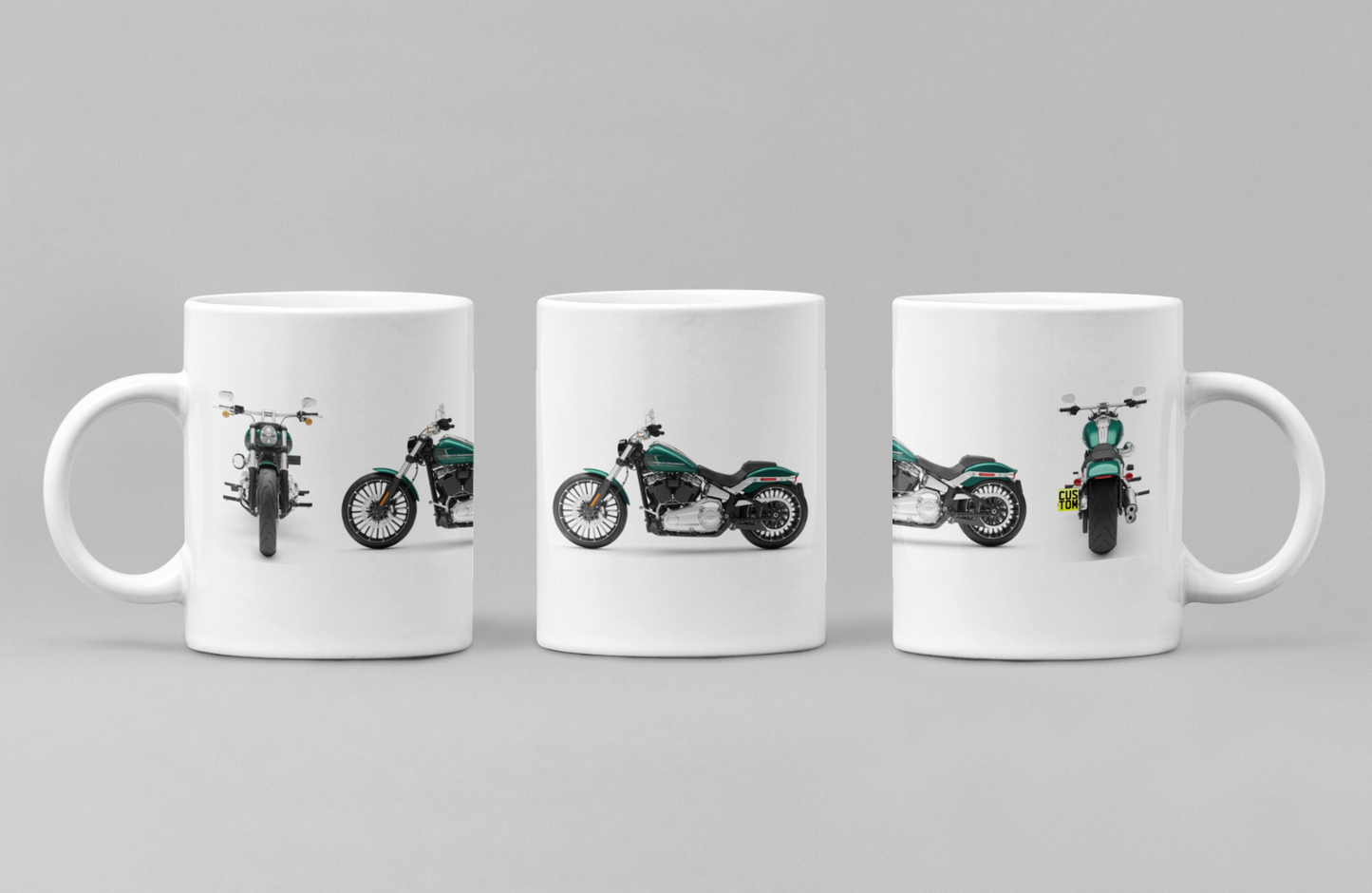 Personalised Harley Davidson Breakout 2024 Motorcycle Coffee Mug - Colour Choice