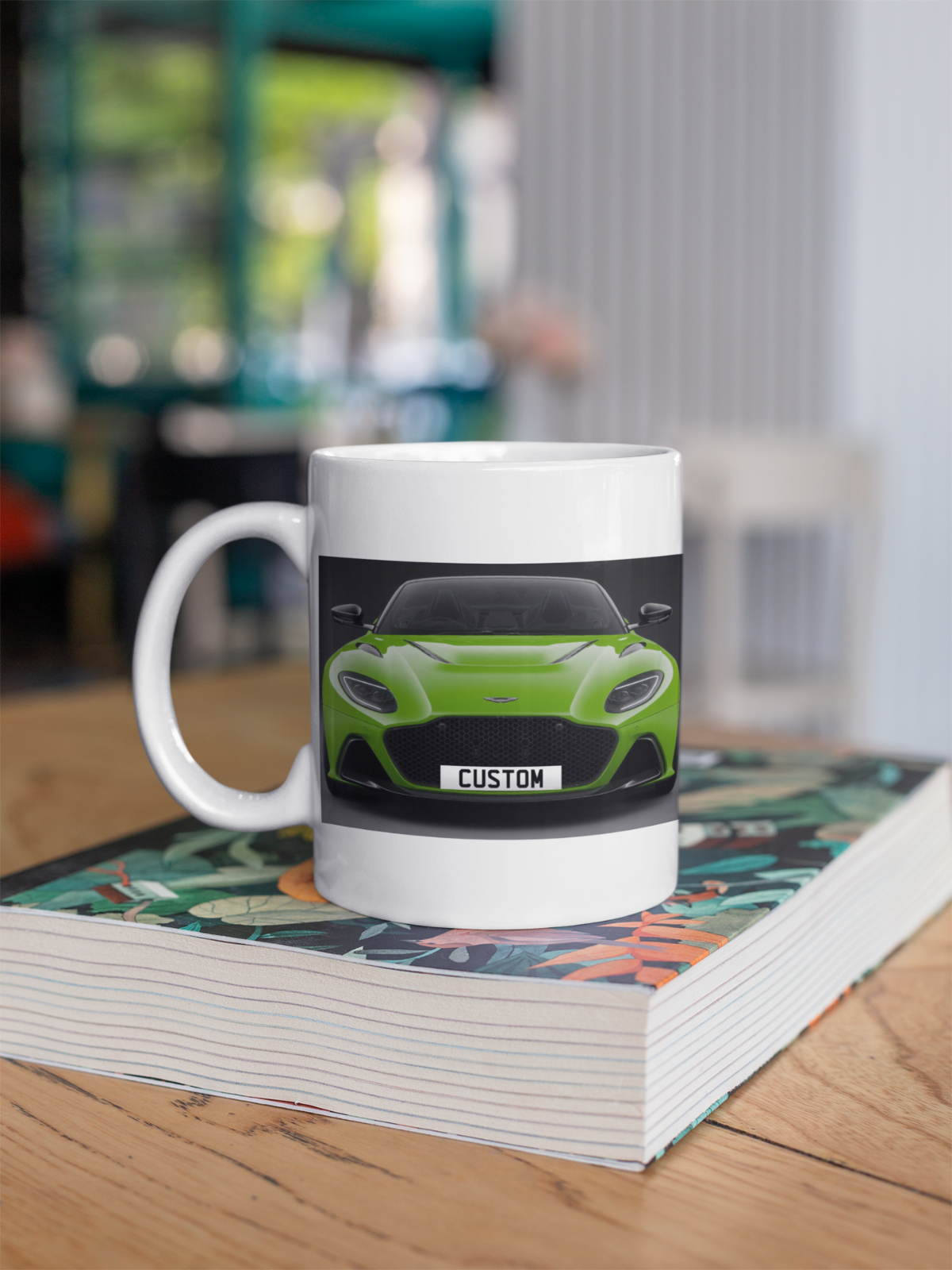 Personalised Aston Martin DBS 770 Ultimate Volante Coffee Mug Gift Choose Colour