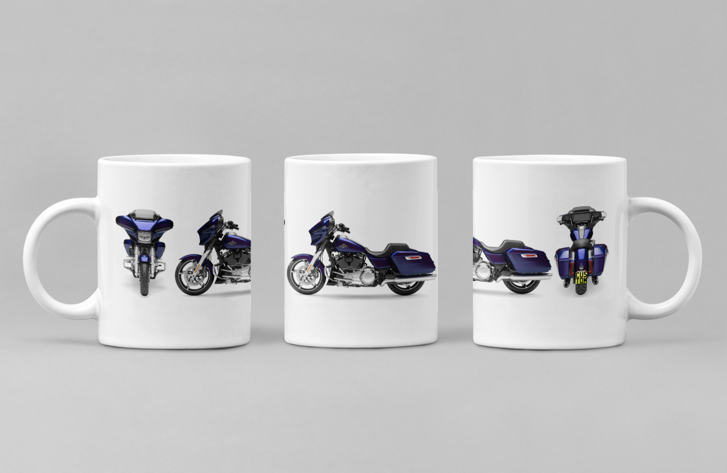 Personalised Harley Davidson Motorcycle Street Glide 2025 Mug Colour Choice