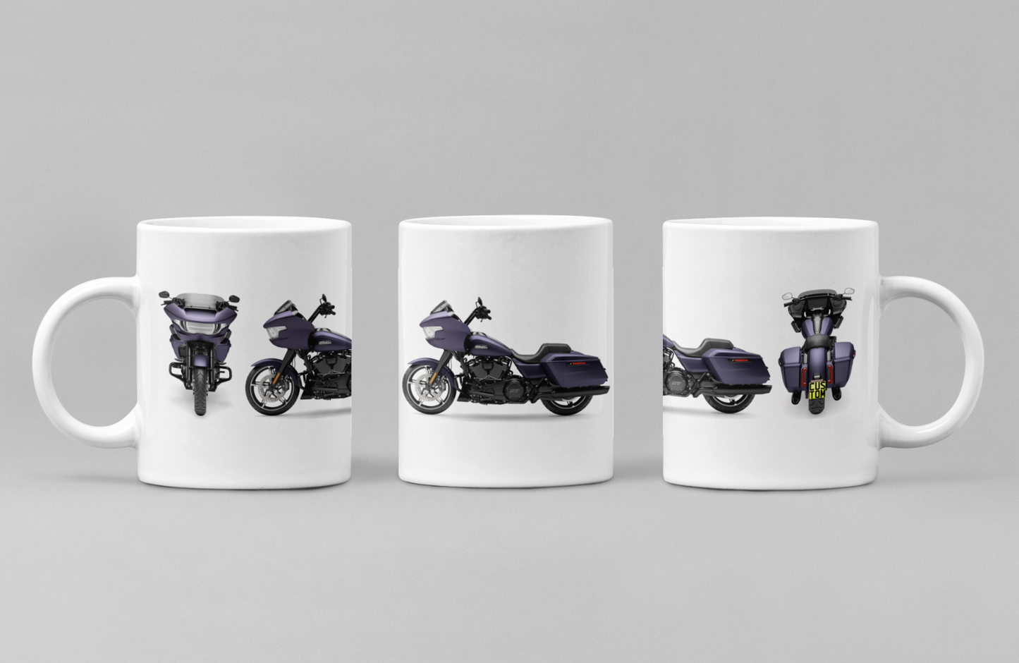 Personalised Harley Davidson Motorcycle Road Glide 2025 Coffee Mug Colour Choice