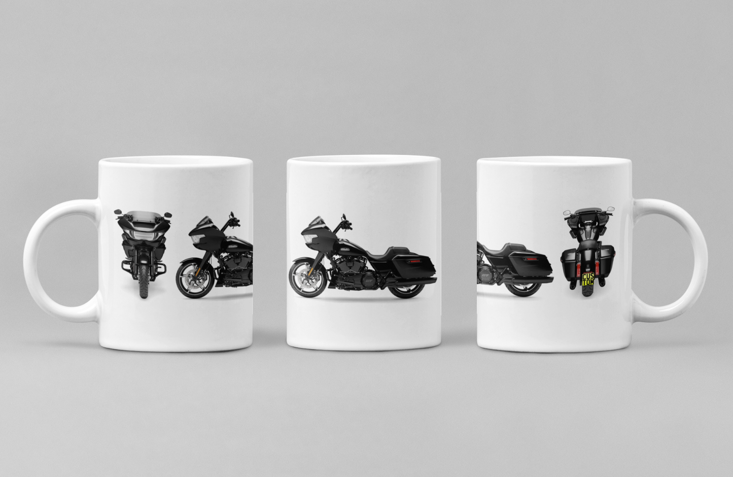 Personalised Harley Davidson Motorcycle Road Glide 2024 Coffee Mug Colour Choice