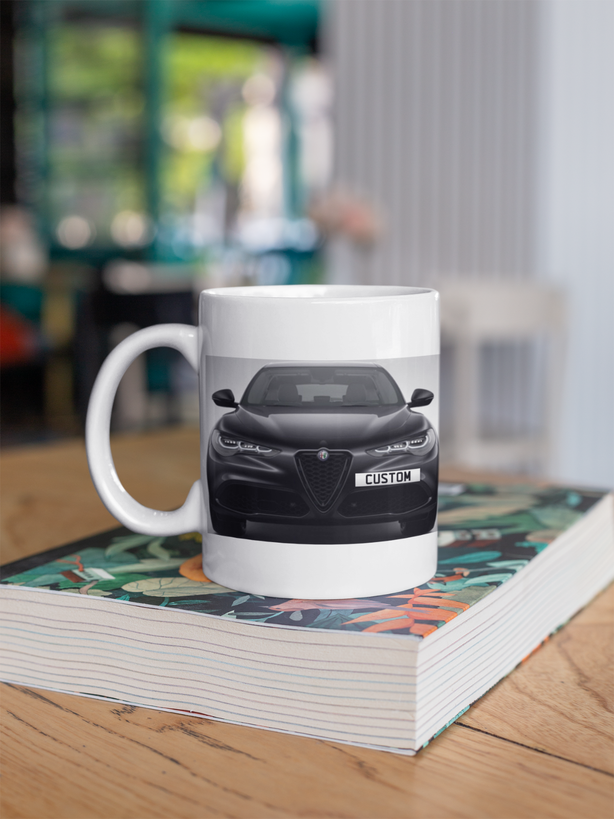 Personalised Alfa Romeo Stelvio Intensa Coffee Mug Choose Colour - FAST POST