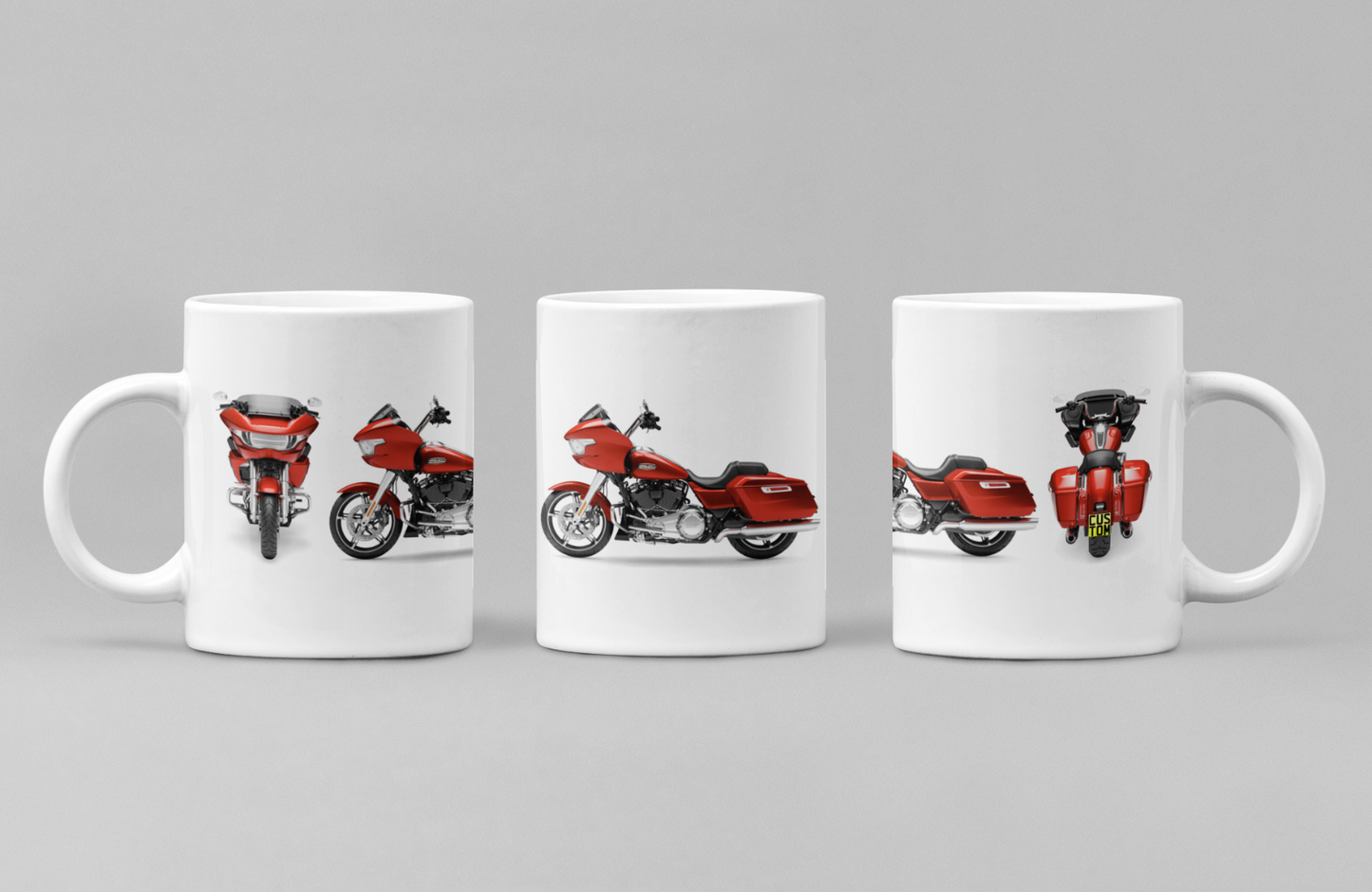 Personalised Harley Davidson Motorcycle Road Glide 2024 Coffee Mug Colour Choice