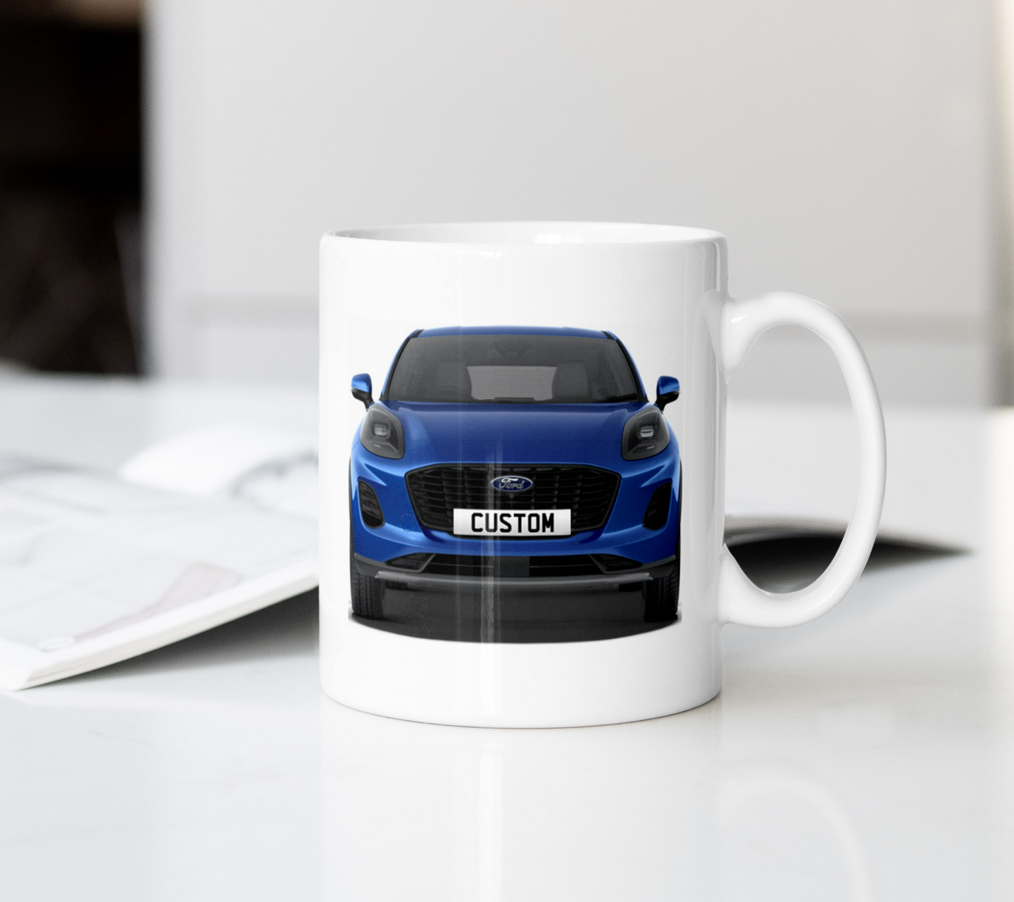 Personalised Ford Puma Titanium Coffee Mug Gift - Choose Colour - FAST POST