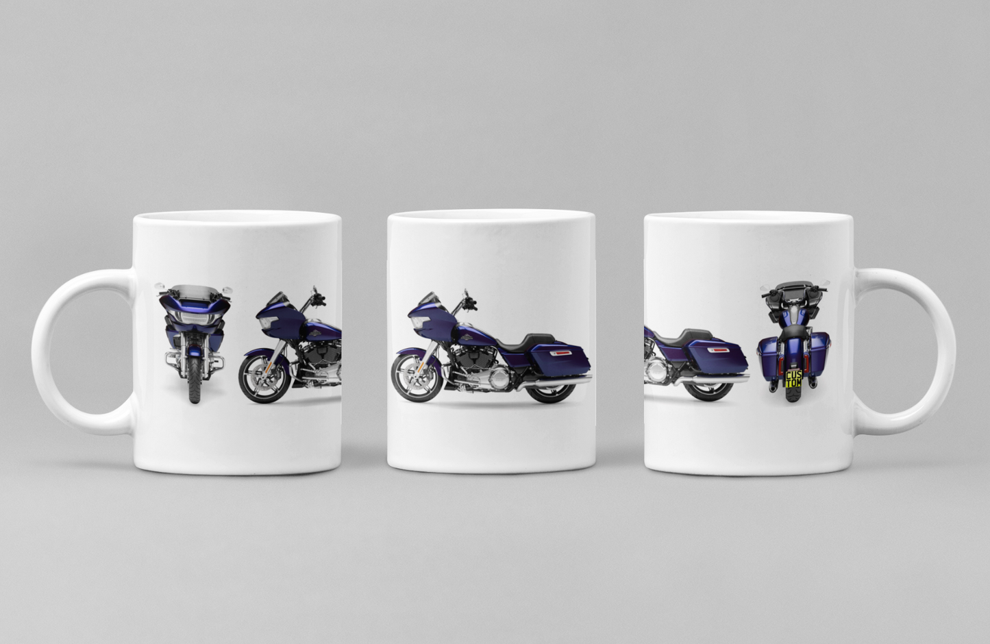 Personalised Harley Davidson Motorcycle Road Glide 2025 Coffee Mug Colour Choice