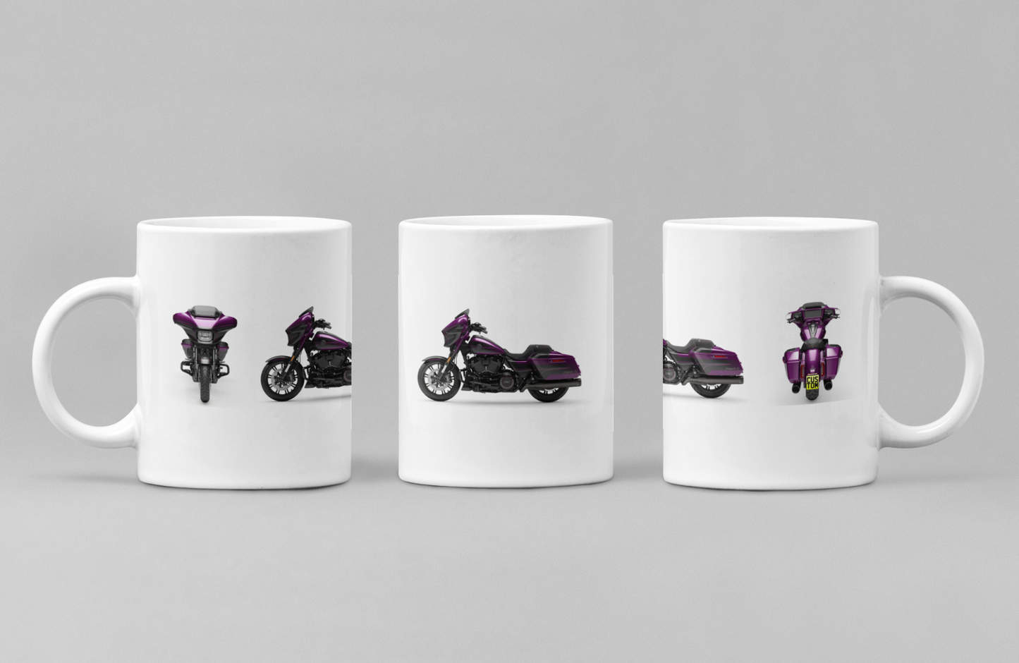 Personalised Harley Davidson CVO Street Glide 2025 Motorcycle Mug Colour Choice