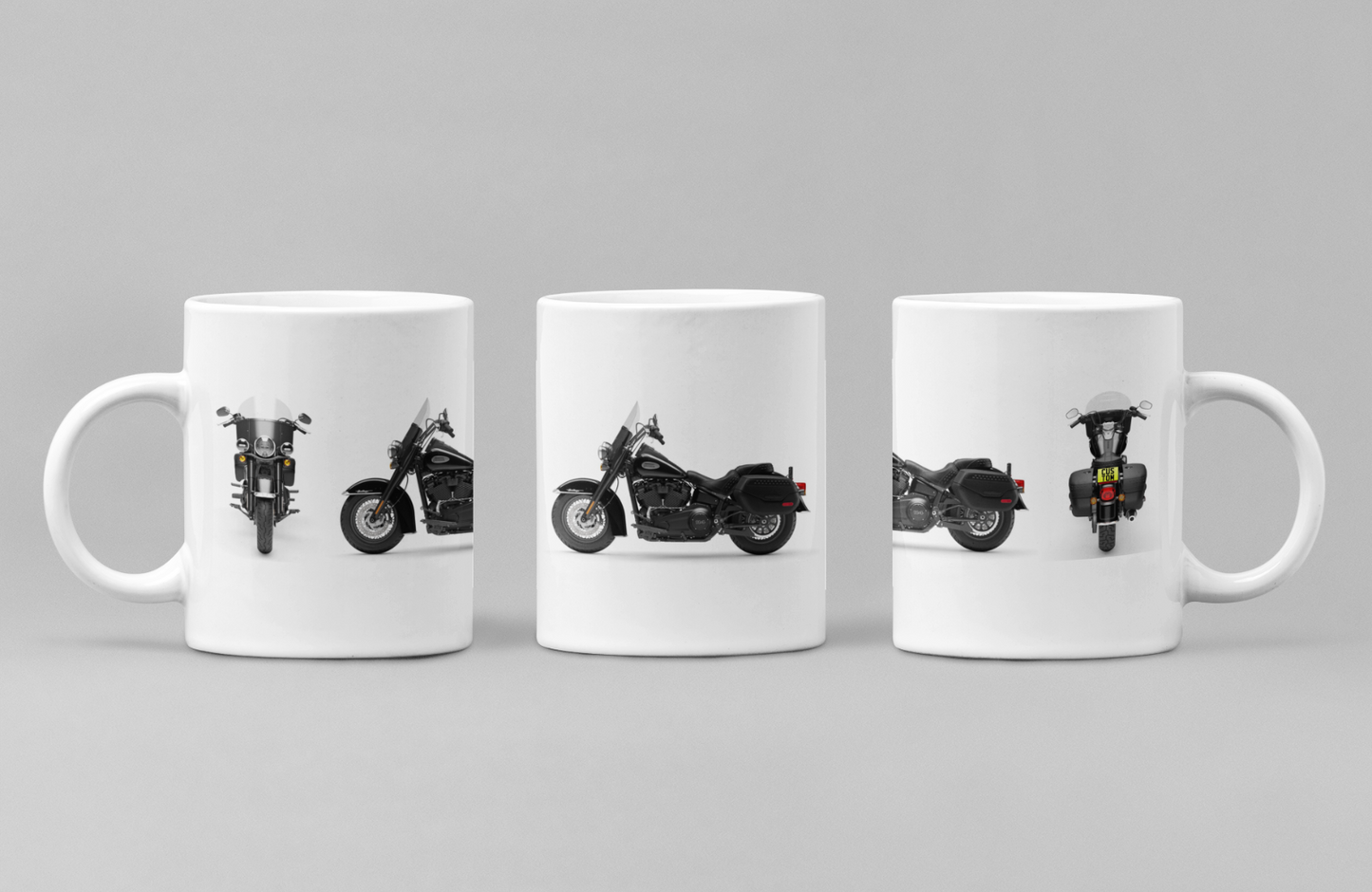 Personalised Harley Davidson Heritage Classic 2024 Motorcycle Mug Colour Choice