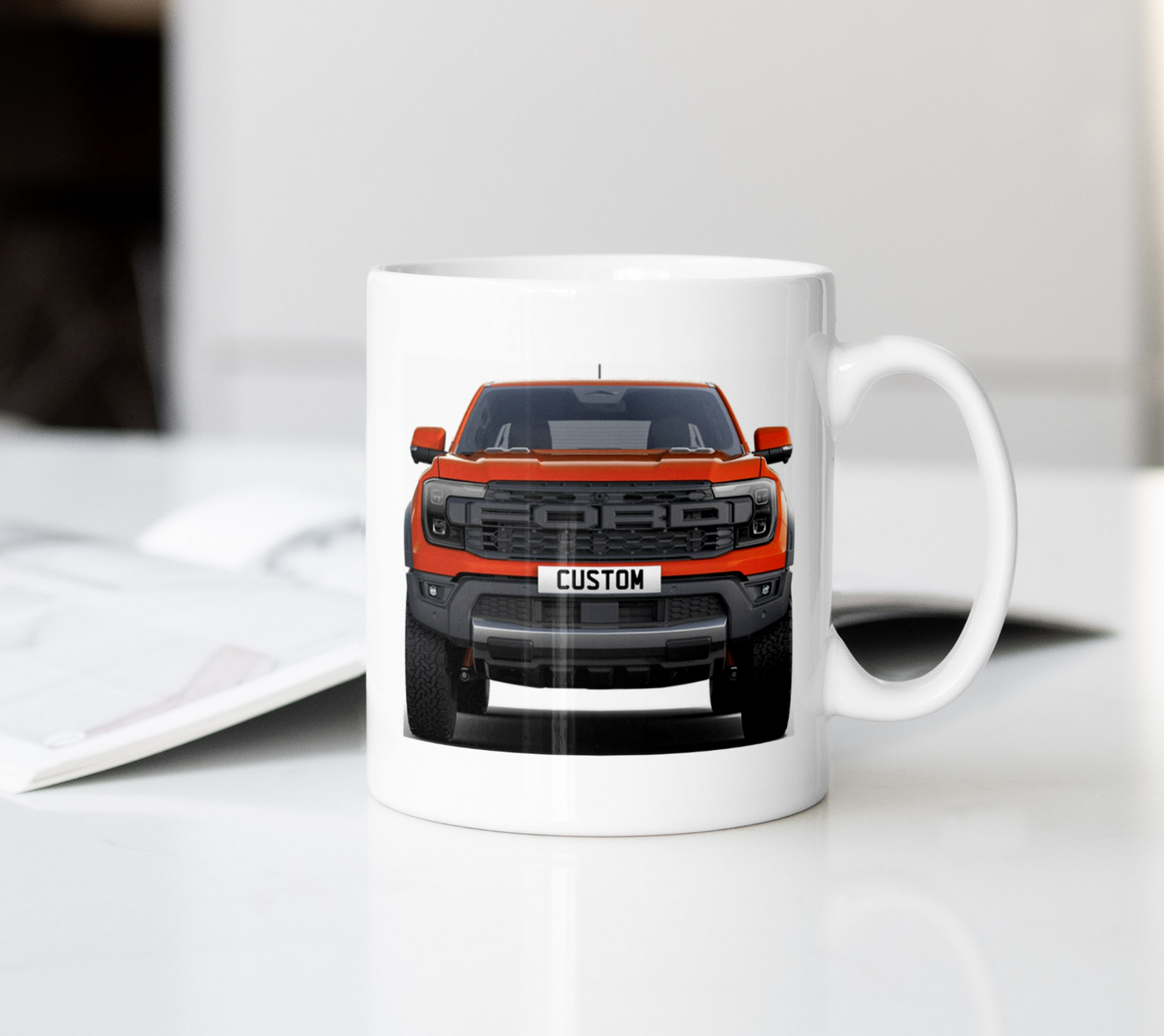 Personalised Ford Ranger Raptor Coffee Mug Gift - Choose Colour - FAST POST