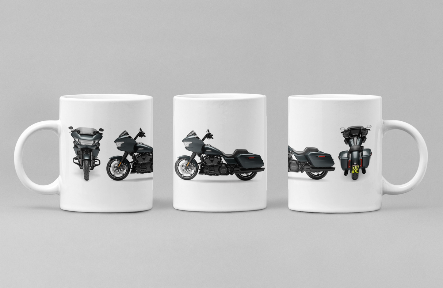 Personalised Harley Davidson Motorcycle Road Glide 2025 Coffee Mug Colour Choice