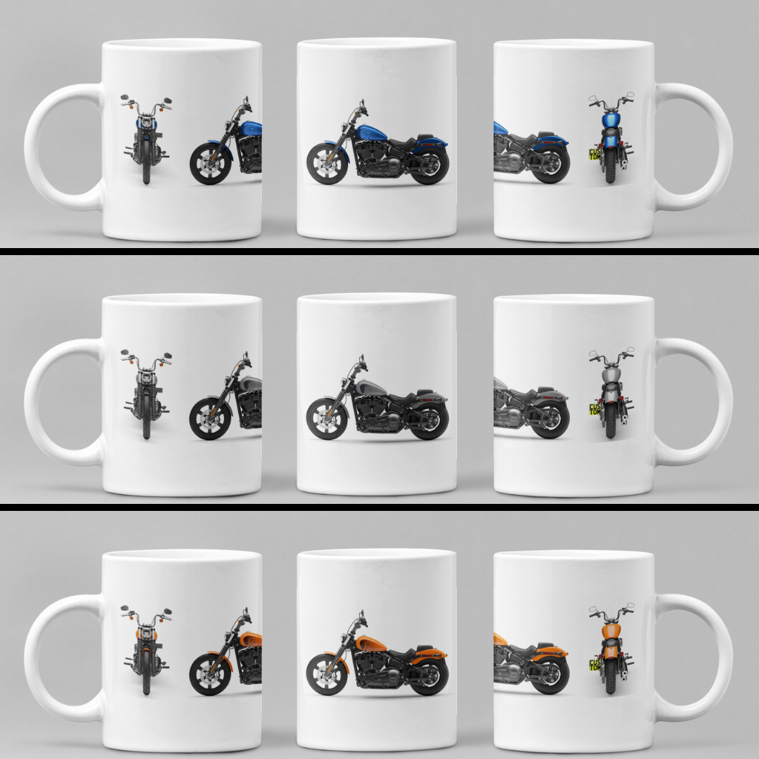 Personalised Harley Davidson Motorcycle Street Bob 2024 Mug Colour Choice