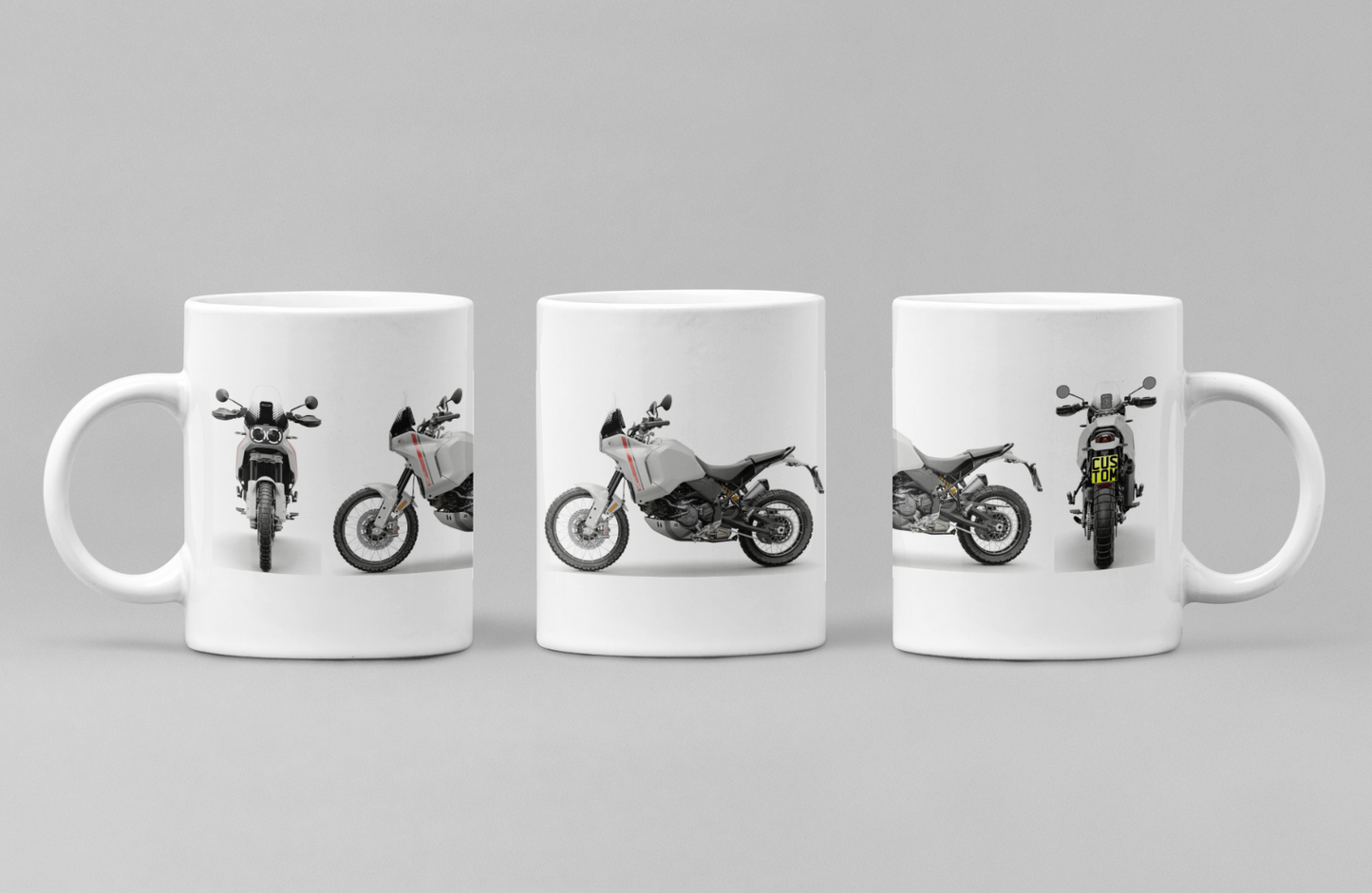 Personalised Ducati DesertX / Rally / Discovery Motorcycle Mug - Choose Model