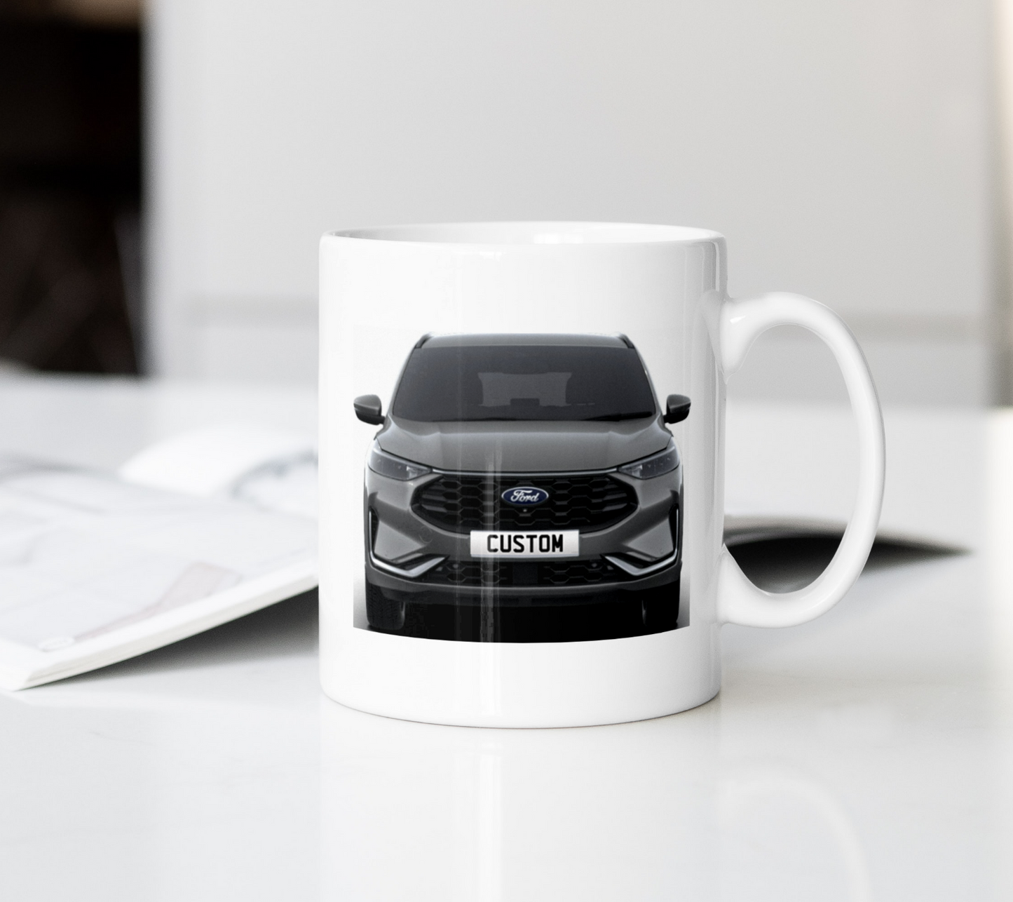 Personalised Ford Kuga ST-Line Coffee Mug Gift - Choose Colour - FAST POST
