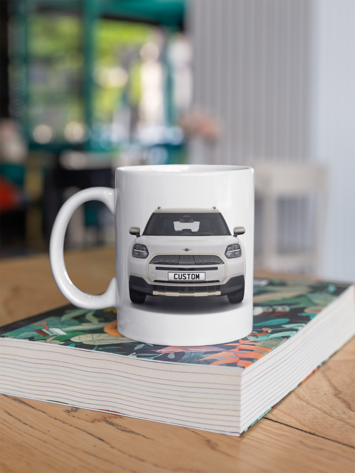 Personalised All Electric Mini Countryman Exclusive Mug Gift - Choose Colour