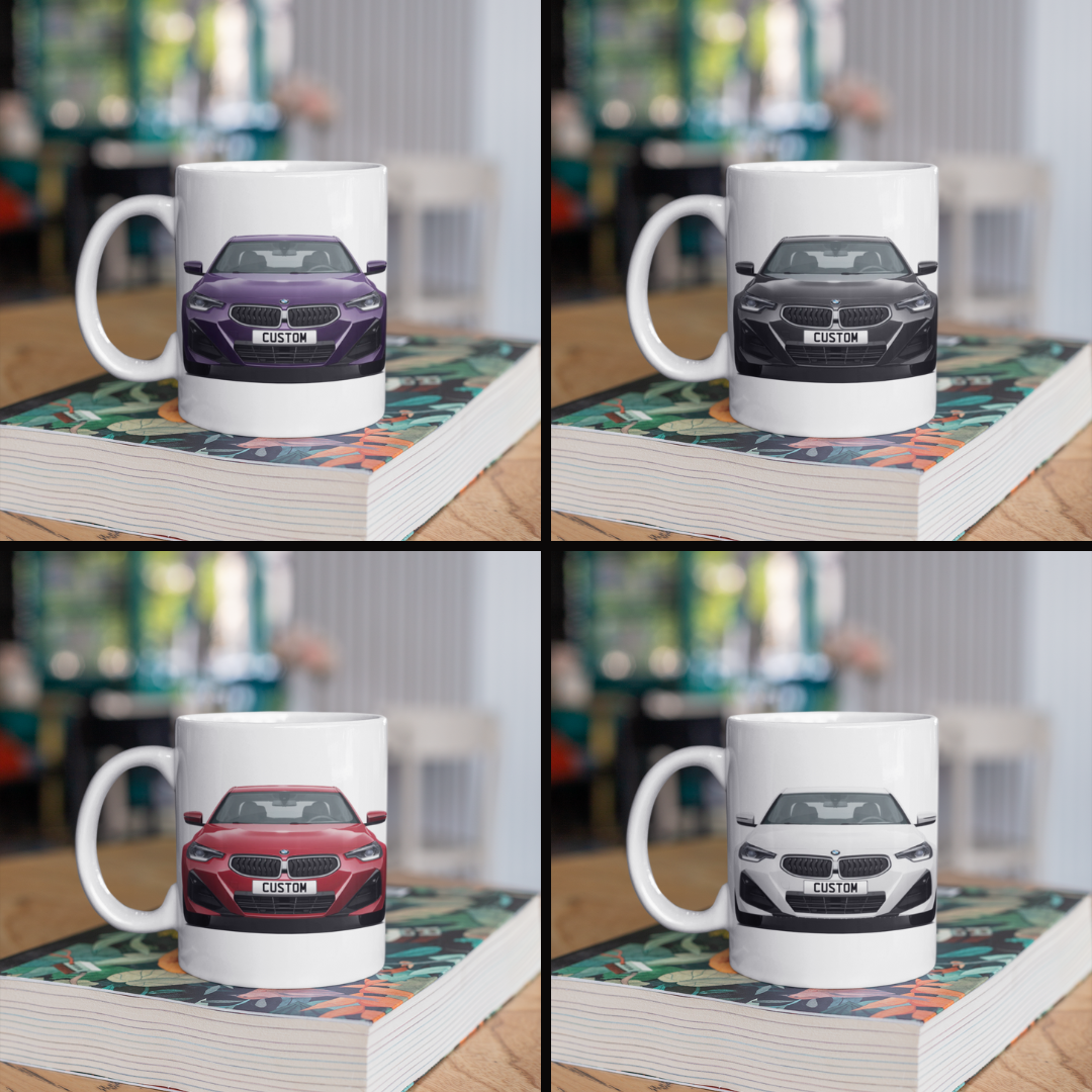 Personalised BMW 2 Series Coupe M Sport Mug Gift - Choose Colour - FAST POST