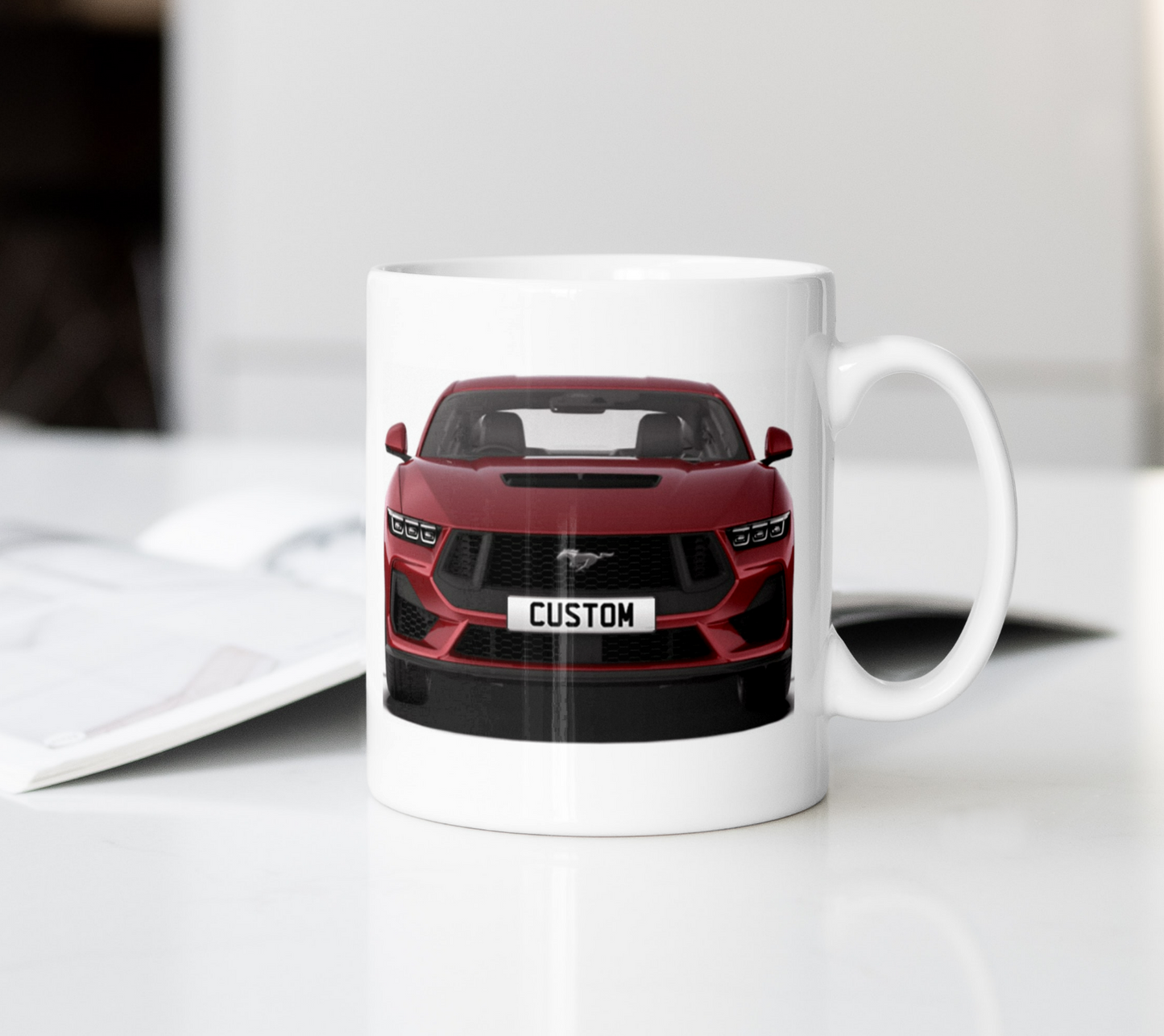 Personalised Ford Mustang GT Coffee Mug Gift - Choose Colour - FAST POST