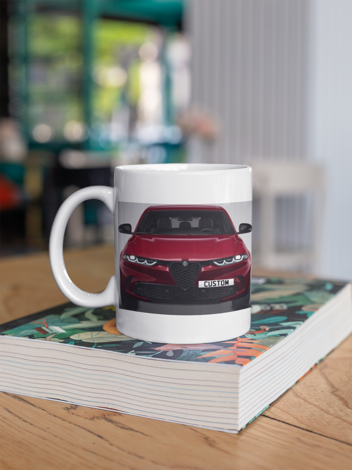 Personalised Alfa Romeo Tonale Intensa Coffee Mug Choose Colour - FAST POST